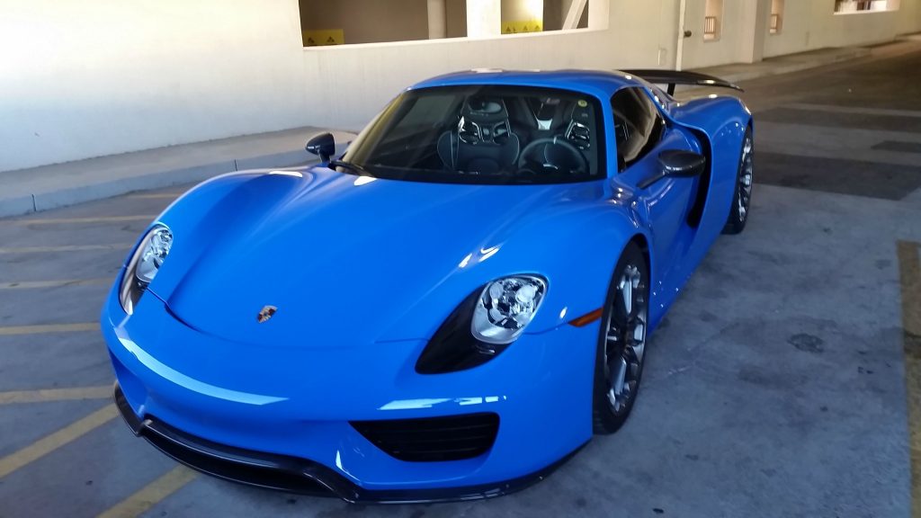 beautiful blue car